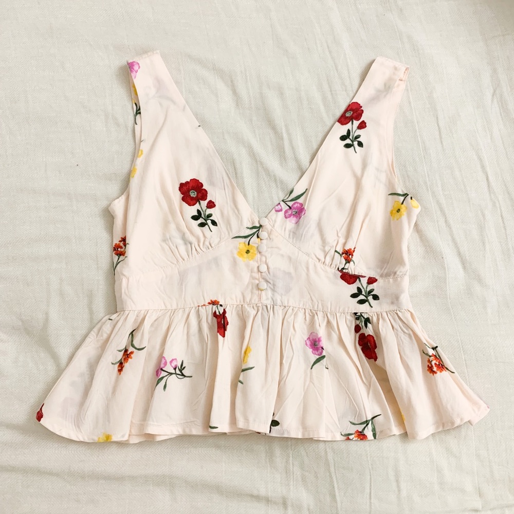 Floral Peplum Top
